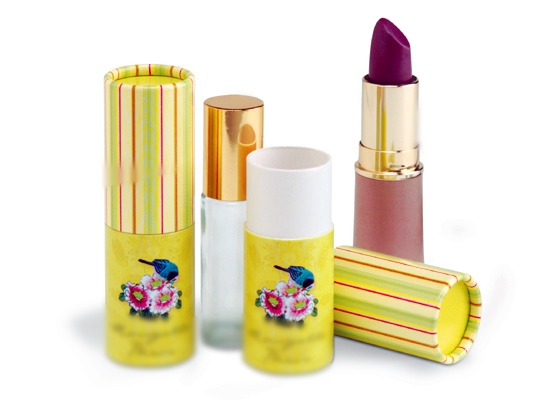 paper tube lipstick and lip balm packaging
