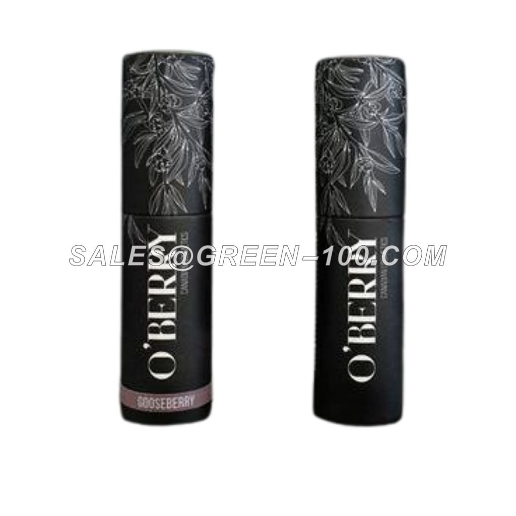 Black lipstick paper tube packaging (1)