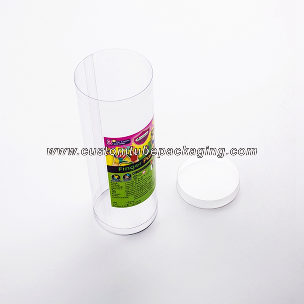 Transparent plastic tube blister lid