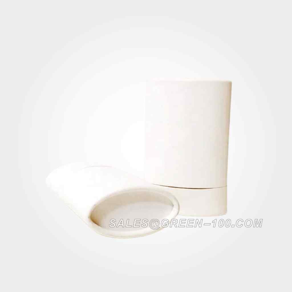 White kraft paper ellipse deodorant empty paper tube (1)