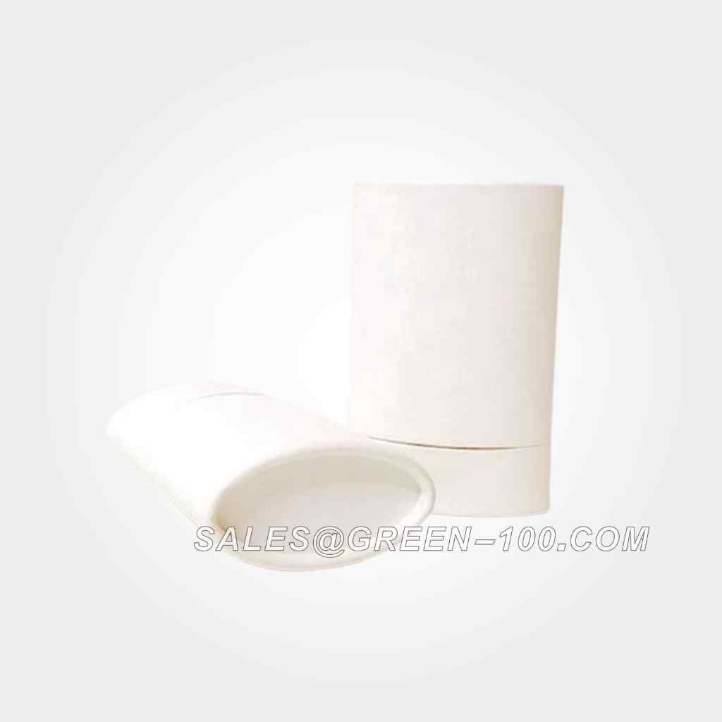 White kraft paper ellipse deodorant empty paper tube (1)